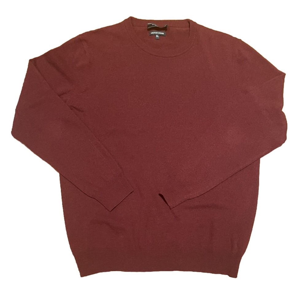 Mantovani Studio Cashmere Sweater Men’s XL Red Made in Italy Pullover